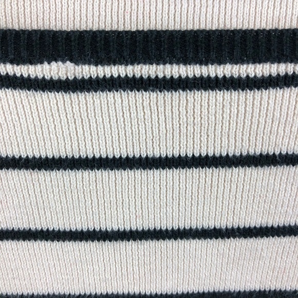 Christopher & Banks Womens Sweater, White Stripe S - Picture 4 of 8